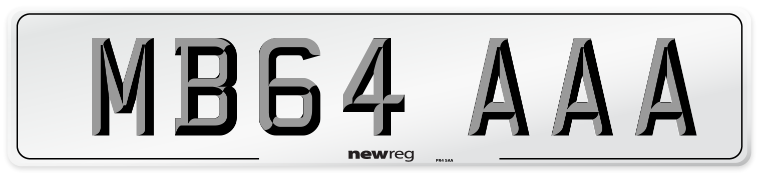 MB64 AAA Number Plate from New Reg